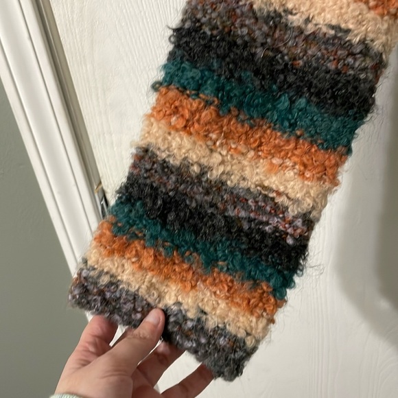 Moth Anthropologie Color Block Wool Blend Turtleneck Sweater Oversized XS - Picture 3 of 6